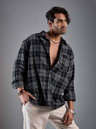 Men Regular Fit Checkered Spread Collar Casual Shirt