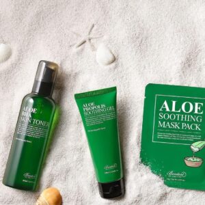 Aloe Skin Care Trio – Toner, Gel & Mask Pack