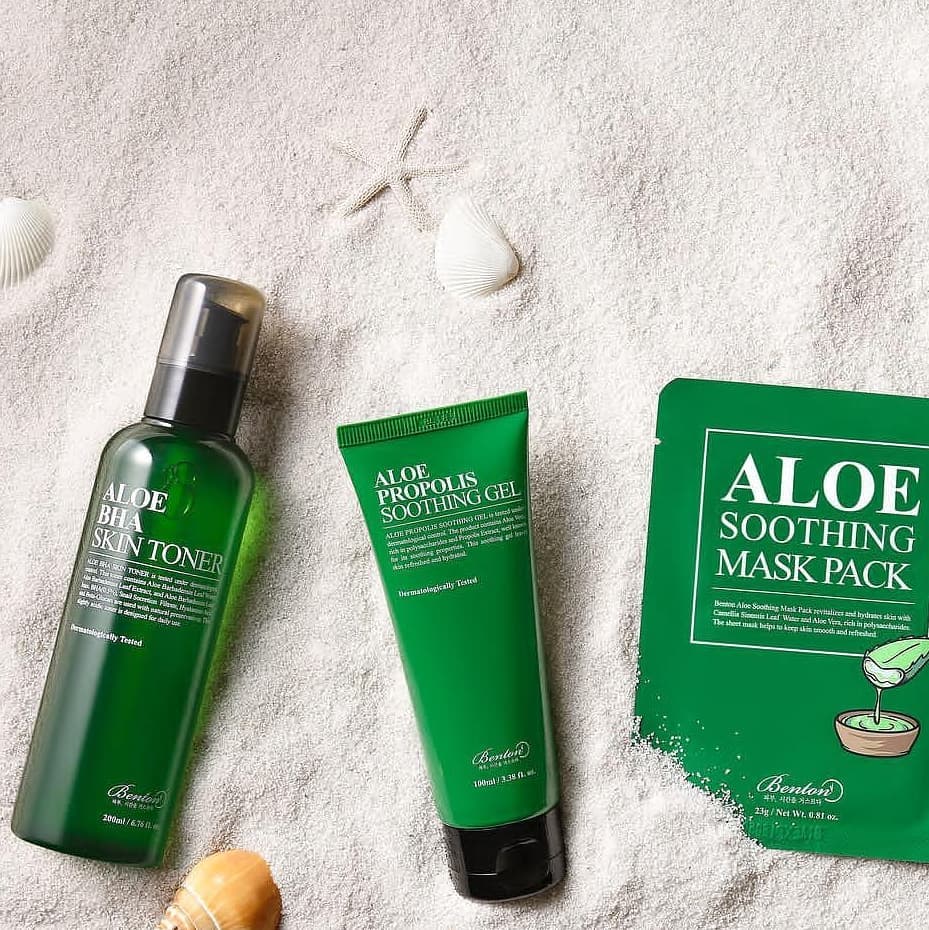 Aloe Skin Care Trio – Toner, Gel & Mask Pack