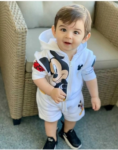 Baby Printed Mickey Mouse Polycotton Regular T-Shirt