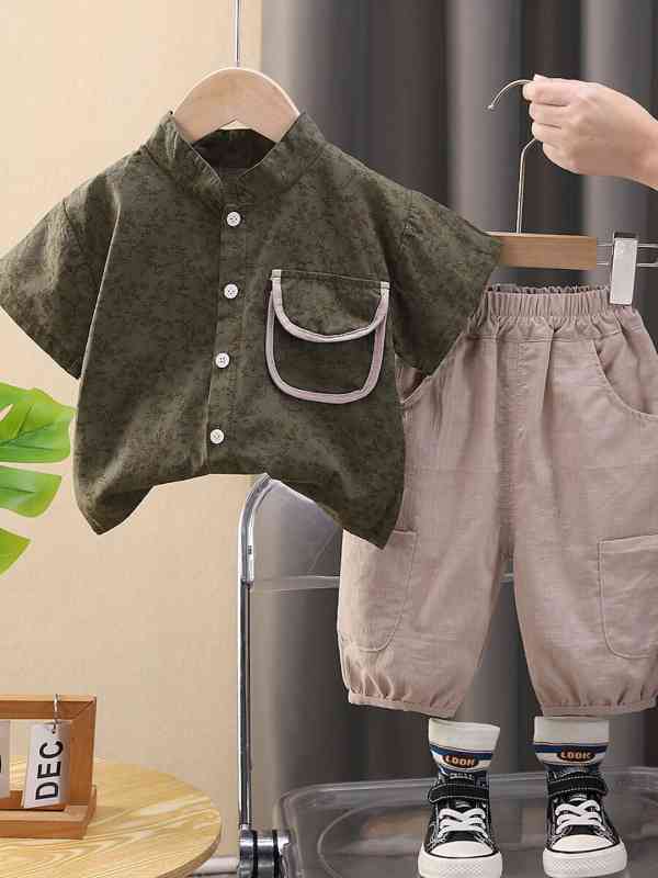 Baby Boys Casual Shirt Shorts