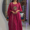 Unstitched Crepe Salwar Suit Material Paisley